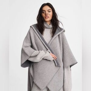 Rag & Bone wool cape with hood
